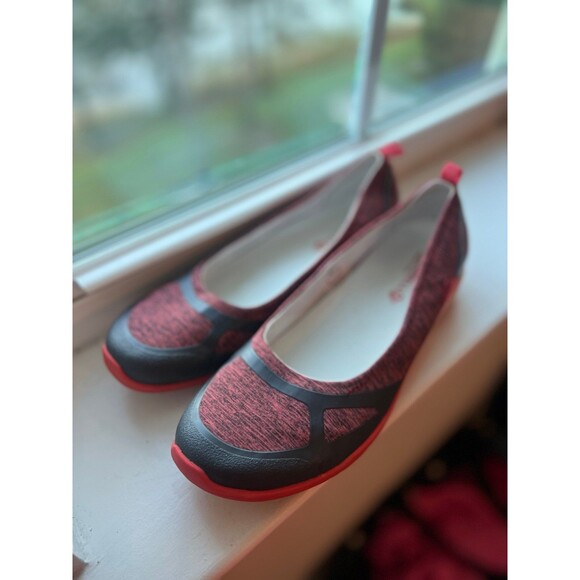 Merrell Ceylon Ballet Flat Slip-On Shoes in Red & Gray Women’s Size 8.5 - Picture 1 of 12